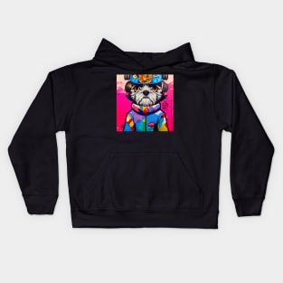 Shi Tzu as a hip-hopper dancer Kids Hoodie